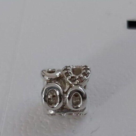 Auth PANDORA *RETIRED* SSilver Circle of Friends w/Clear & Brown CZ's 790445CZ - Picture 8 of 10